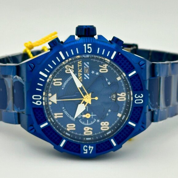 NEW Invicta Aviator F35 Edition Mens Watch All Blue Stainless Steel Limited Ed - Picture 2 of 11